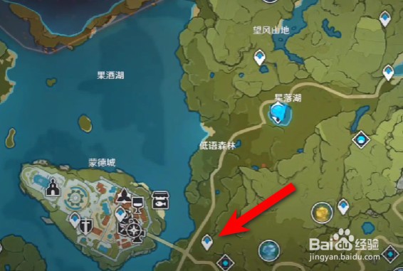原神丰饶的祝愿果酒湖喂鸭子位置