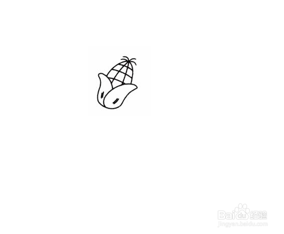 玉米简笔画分步图