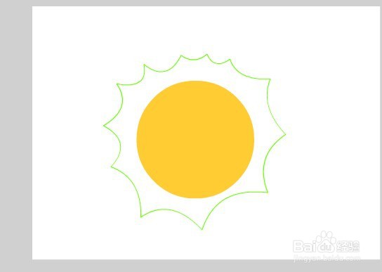 flash如何绘制一个简单的太阳