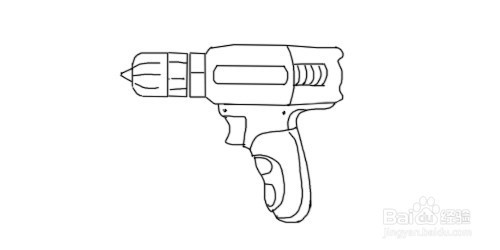 怎么画电钻的简笔画