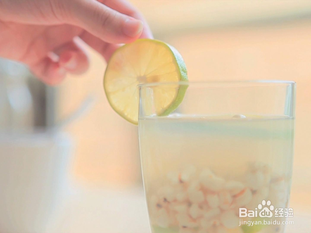 简单好吃的柠檬薏米水
