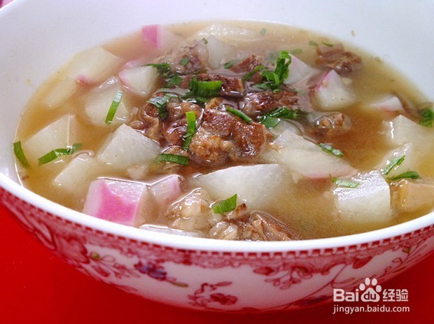 萝卜炖牛肉汤的制作方法