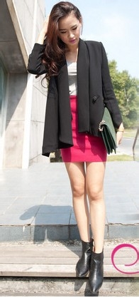 早春彩搭小西装,尽显OL时尚干练气质