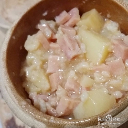 土豆火腿肉饭的做法