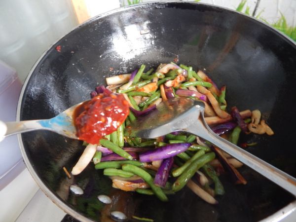香辣茄子烧豆角