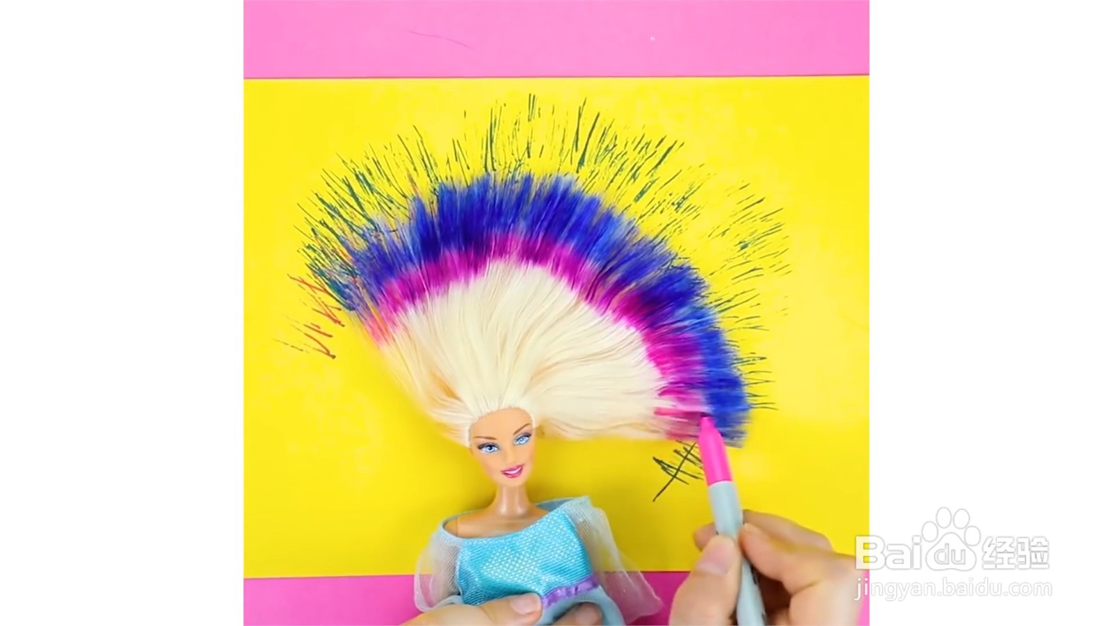 如何给芭比娃娃染头发