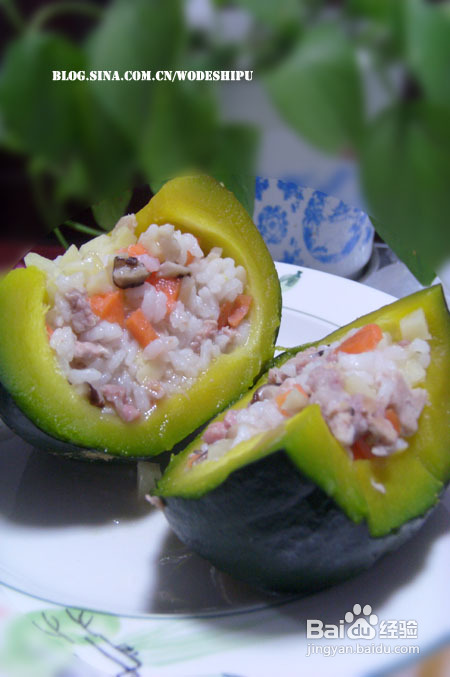 收拾家里的剩余食物——南瓜盅