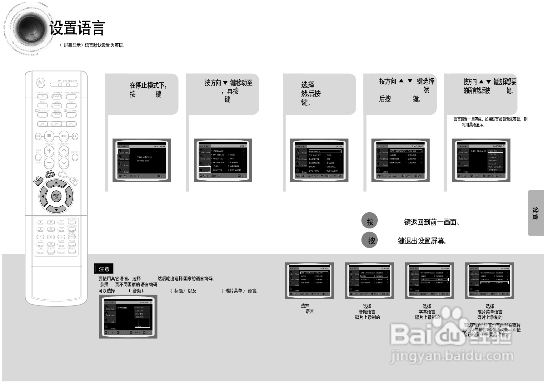 三星HT-DS960家庭影院使用说明书:[2]