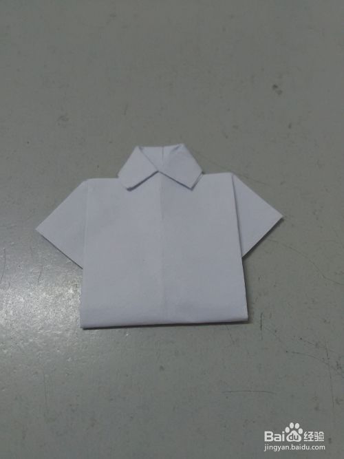 手工折纸衣服怎么折 百度经验