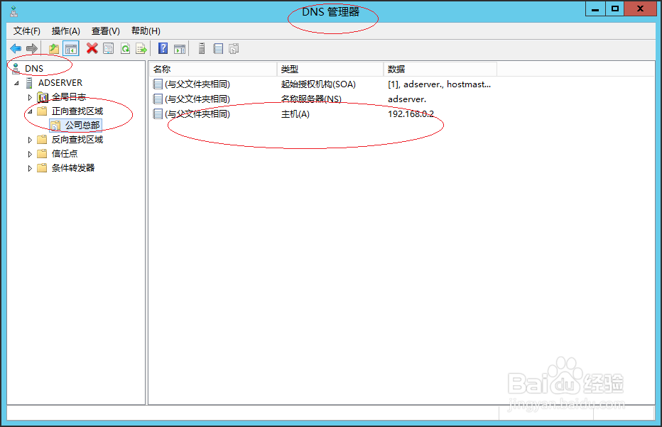 Windows Server 2012 R2查看DNS别名记录属性