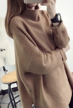 冬季-高领毛衣如何搭配外套好看？