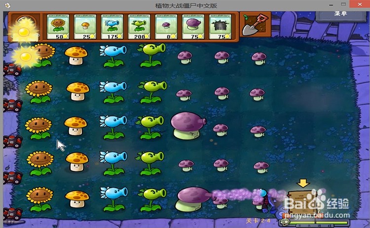 植物大战僵尸level2-4过关攻略