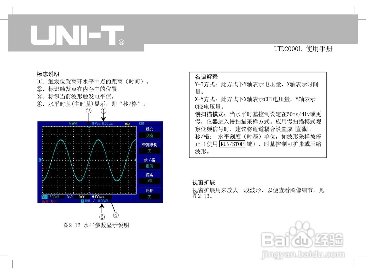 UTD2000L数字示波器使用手册:[4]