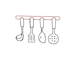简笔画---怎么画厨房用具