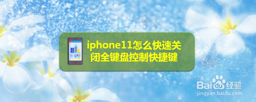 iphone11怎么快速关闭全键盘控制快捷键