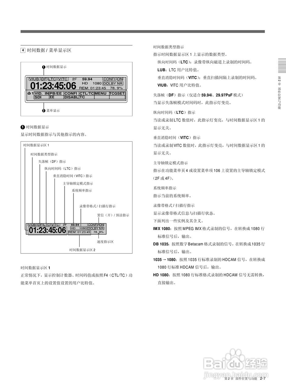 索尼HDW-2000数字摄录一体机使用说明书:[2]