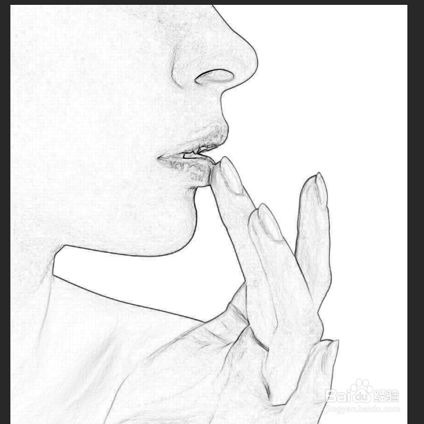 如何通过PS将彩色图片变成铅笔效果