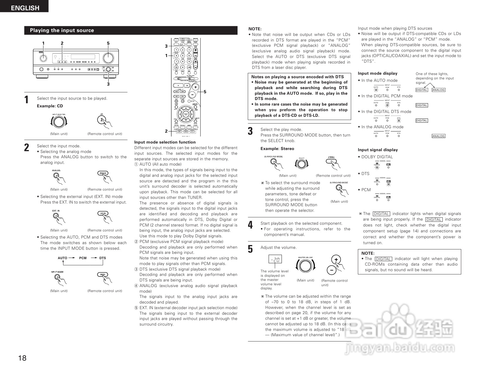 DENON AVR-1684收音环绕扩音操作说明书:[1]