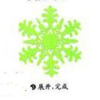 剪纸雪花步骤图片