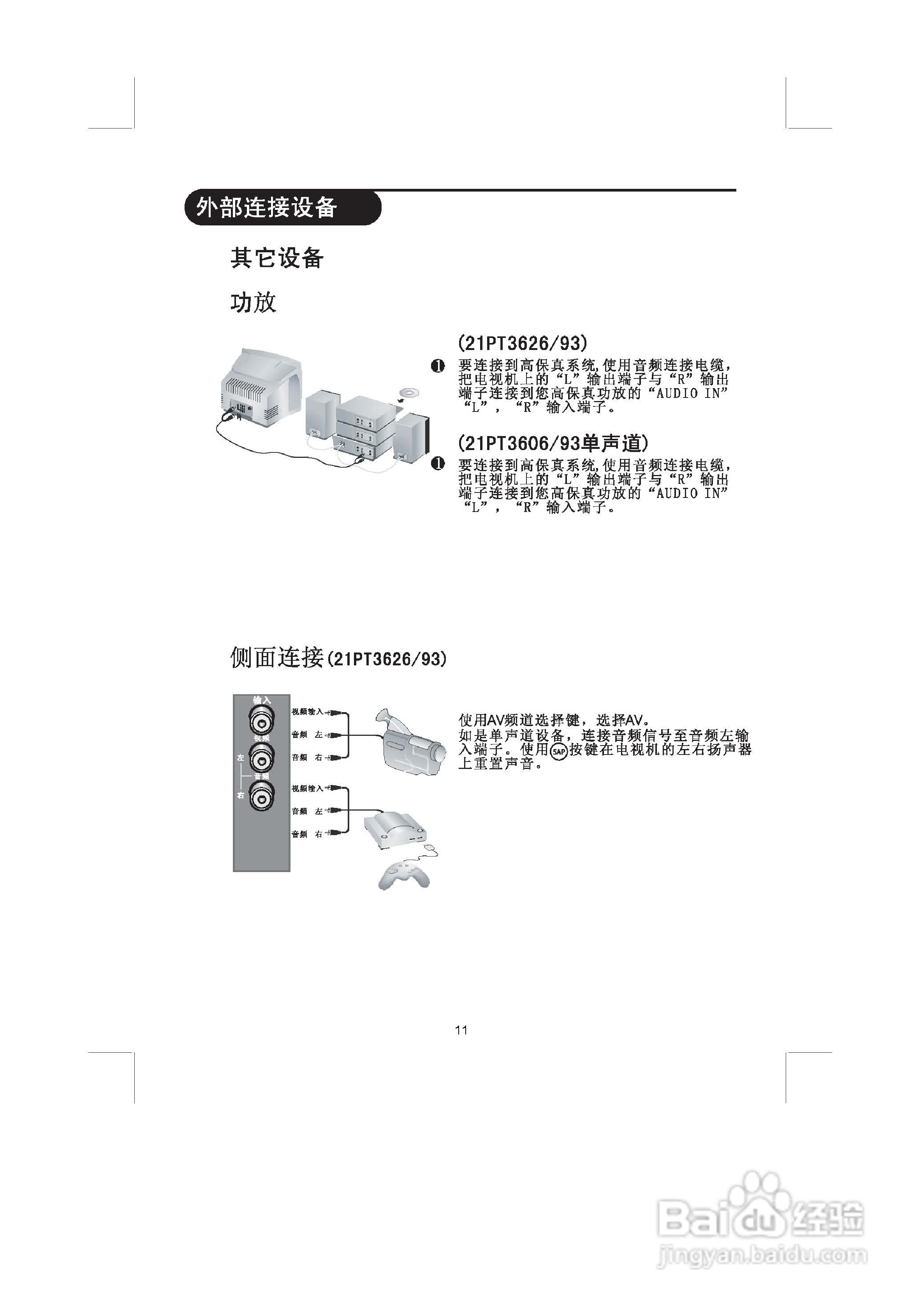 飞利浦21PT3626/93彩电使用说明书