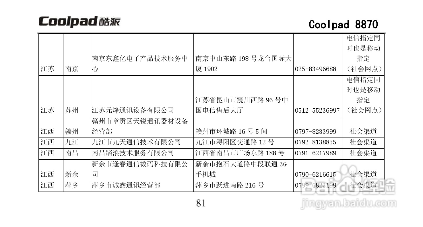 酷派Coolpad 8870手机说明书:[10]