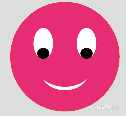 AI绘制一个qq微笑表情
