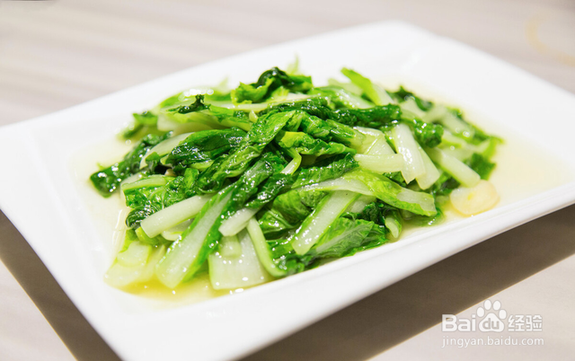 家庭自制炒小青菜