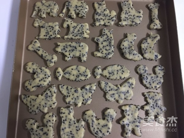 果干黑芝麻小饼干