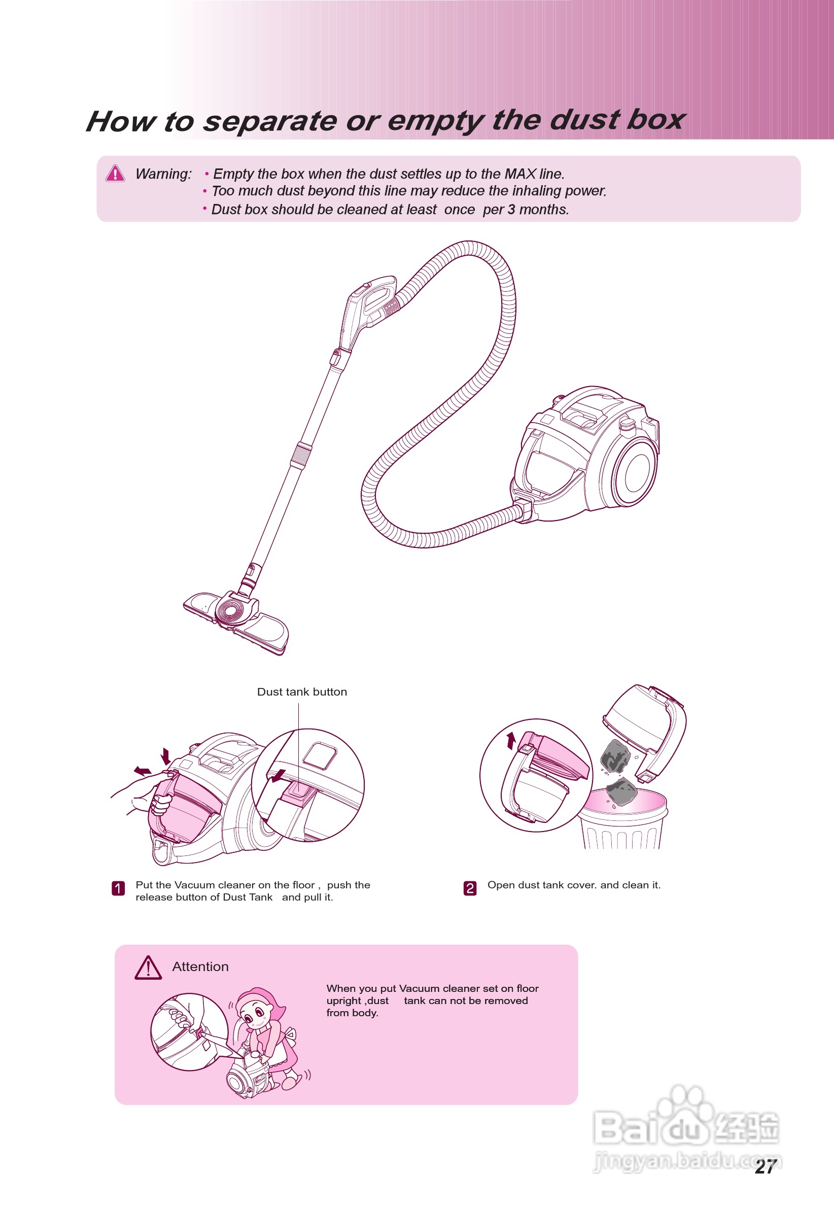 LG VK7920GHAYM吸尘器机使用说明书:[3]