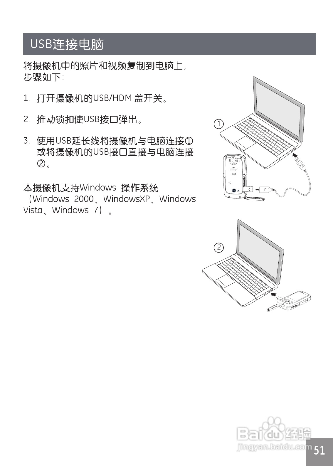 GE通用DV1数码相机说明书:[6]