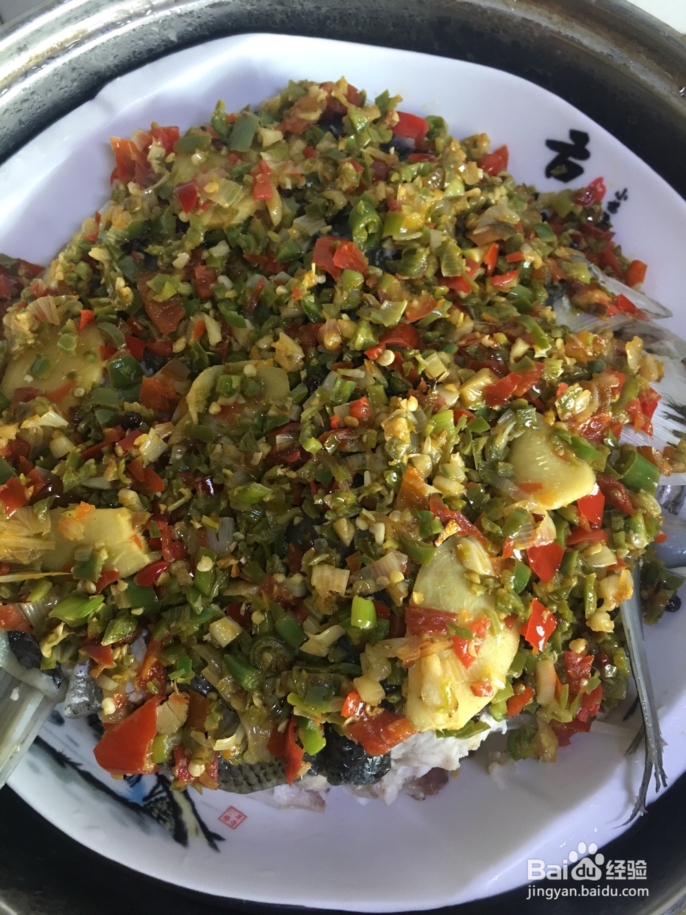 剁椒鱼头海鲜美食教程