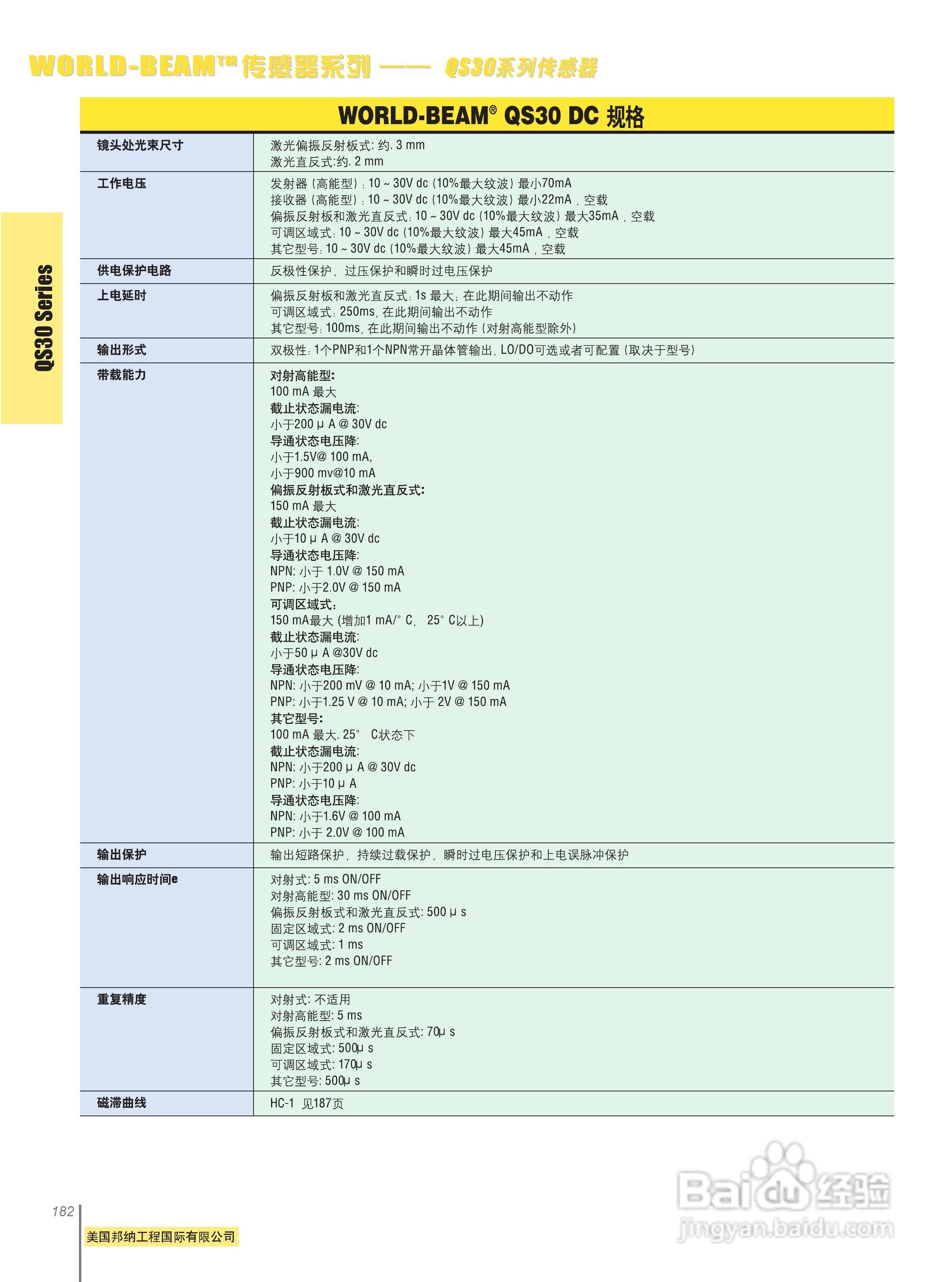 Banner QS18VP6F型小型自含式光电传感器说明书:[3]