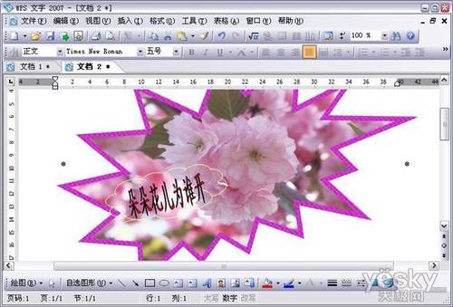用WPS文字轻松“PS”照片