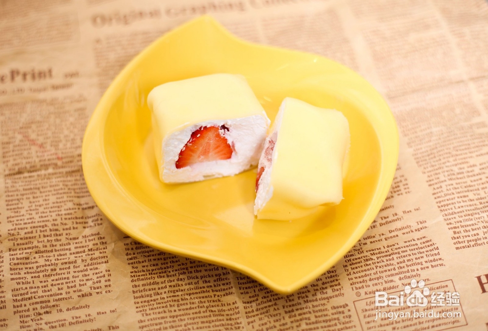 清爽可口草莓班戟小甜点