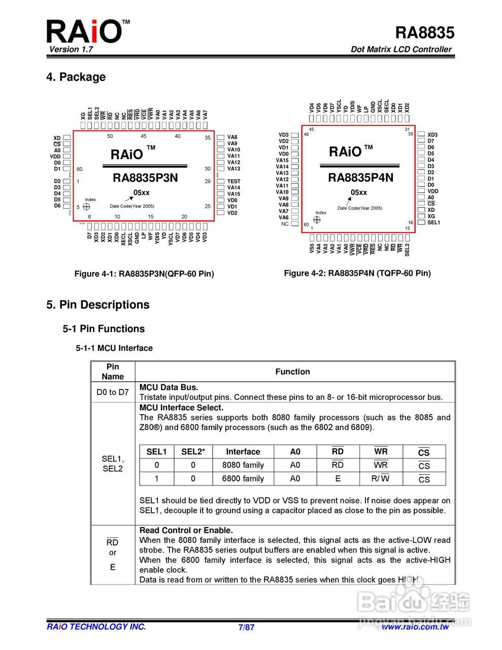 迪特福科技RA8835点阵图形式控制器使用手册:[1]