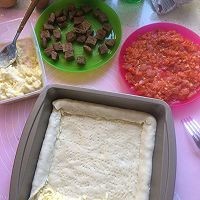 榴莲江缘道牛排杯双拼披萨的做法步骤