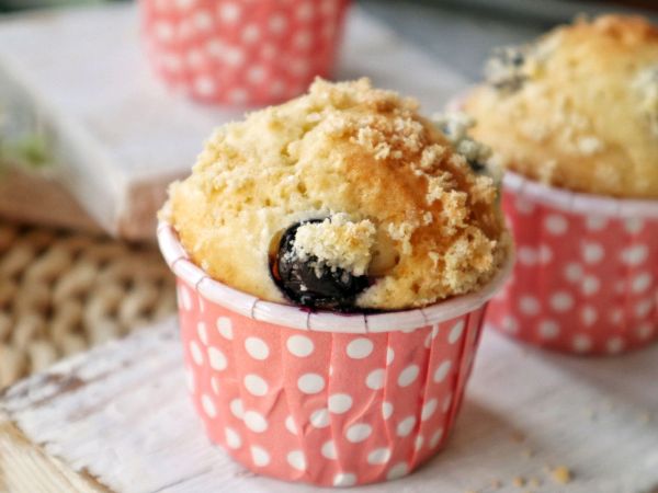 蓝莓玛芬杯子蛋糕