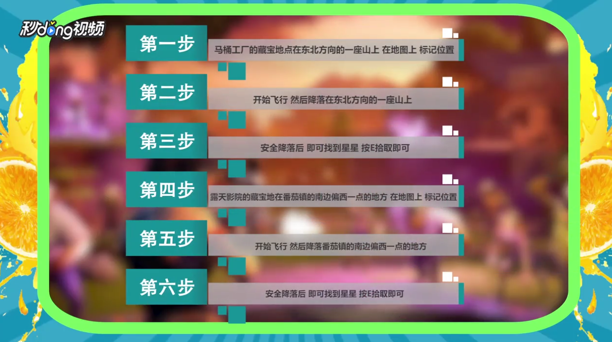 堡垒之夜马桶工厂和露天影院藏宝图攻略