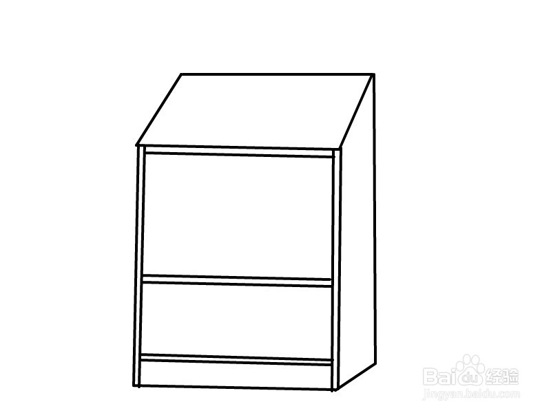 柜子简单画法图片