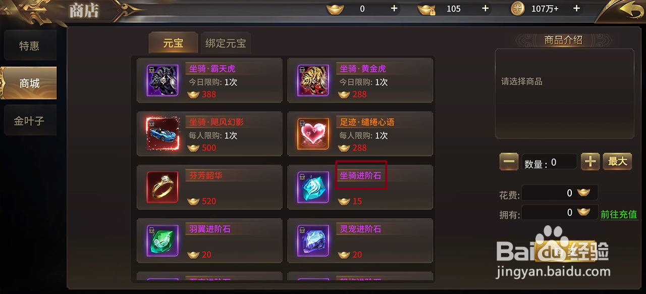 绝世武林在哪里可以买到坐骑进阶石
