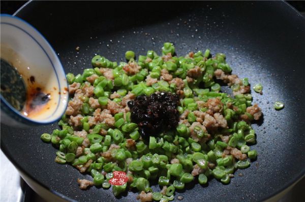 豉香四季豆炒肉碎
