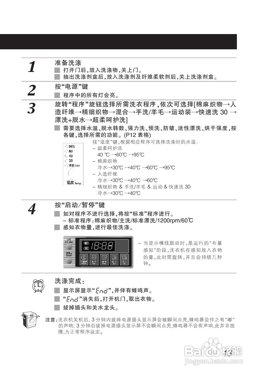 LG WD-A1222ED洗衣机使用说明书:[2]