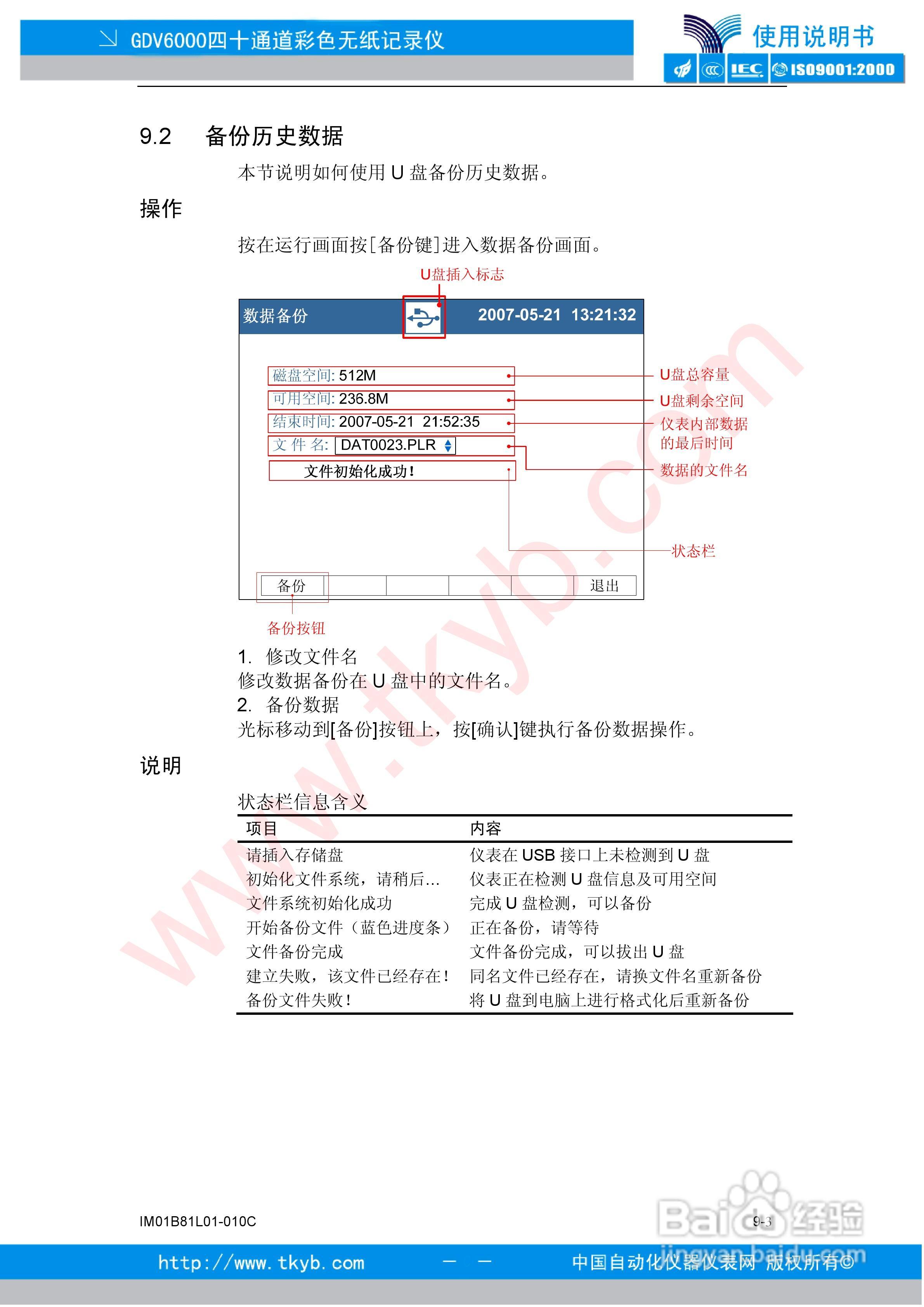 GDV6000彩色无纸记录仪使用说明书:[8]
