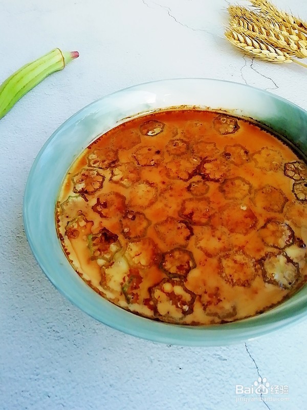 教你做秋葵蒸蛋羹