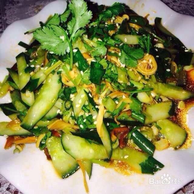 看完就会的金针菇凉拌黄瓜