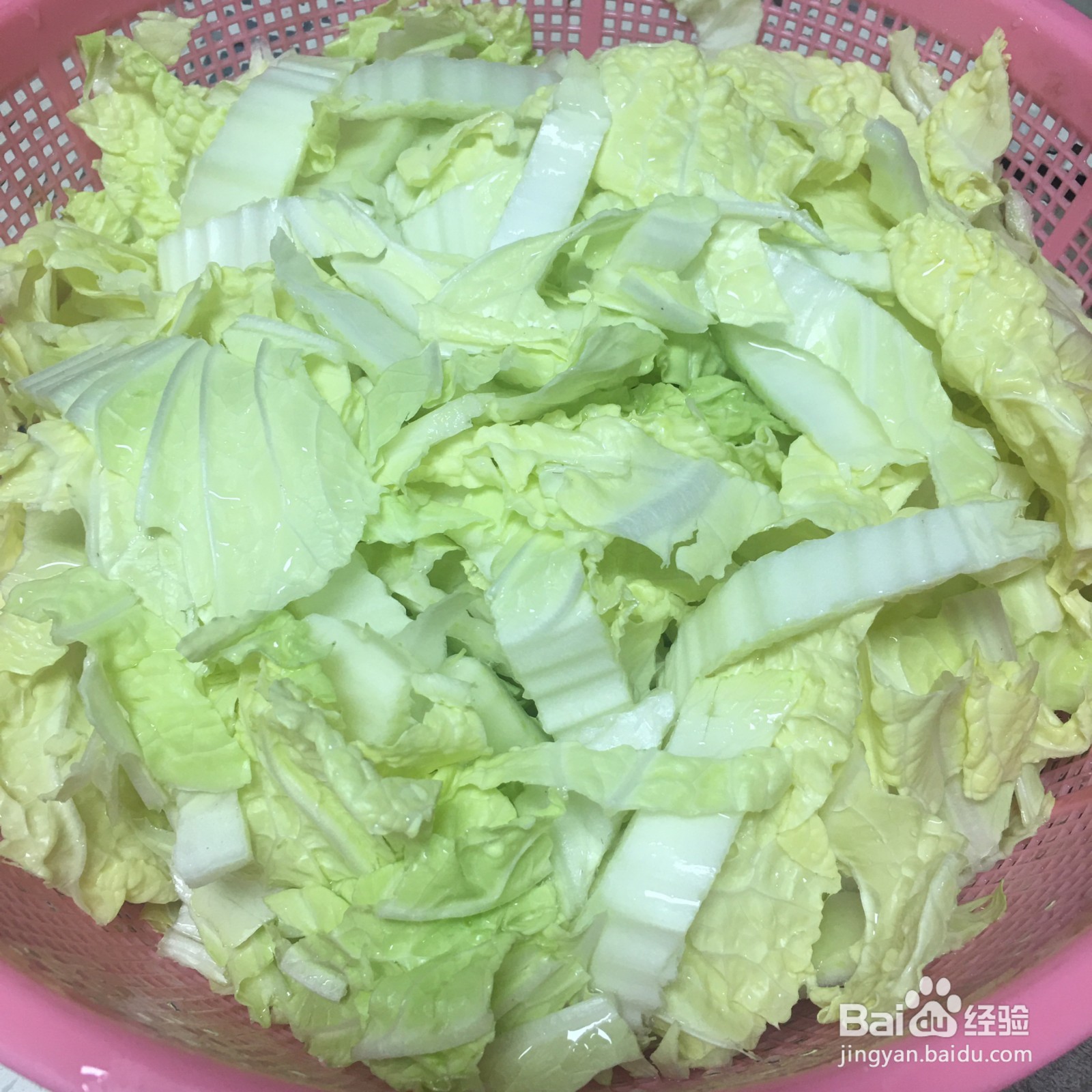 肉末白菜炒年糕的做法