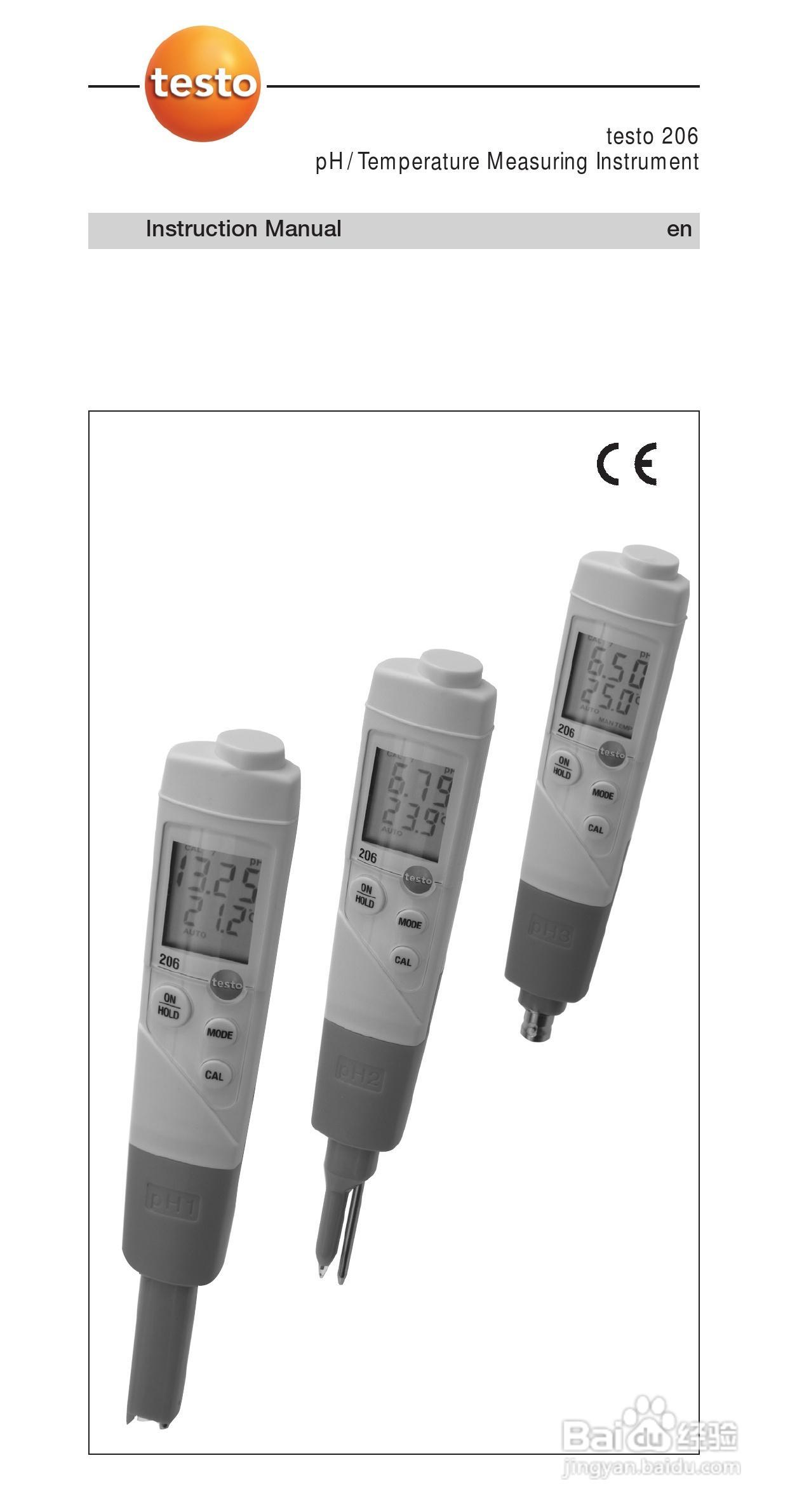 德图testo 206便携式pH计使用说明书:[2]