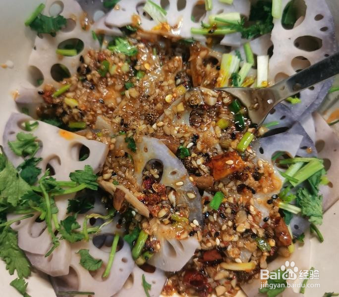 凉拌麻辣藕片的做法