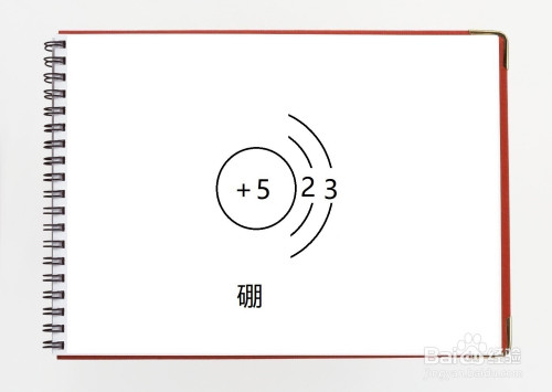 硼原子结构示意图怎么画