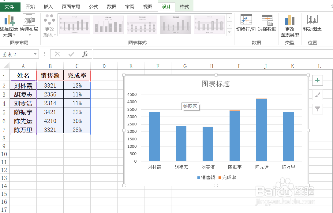 Excel快速生成图表